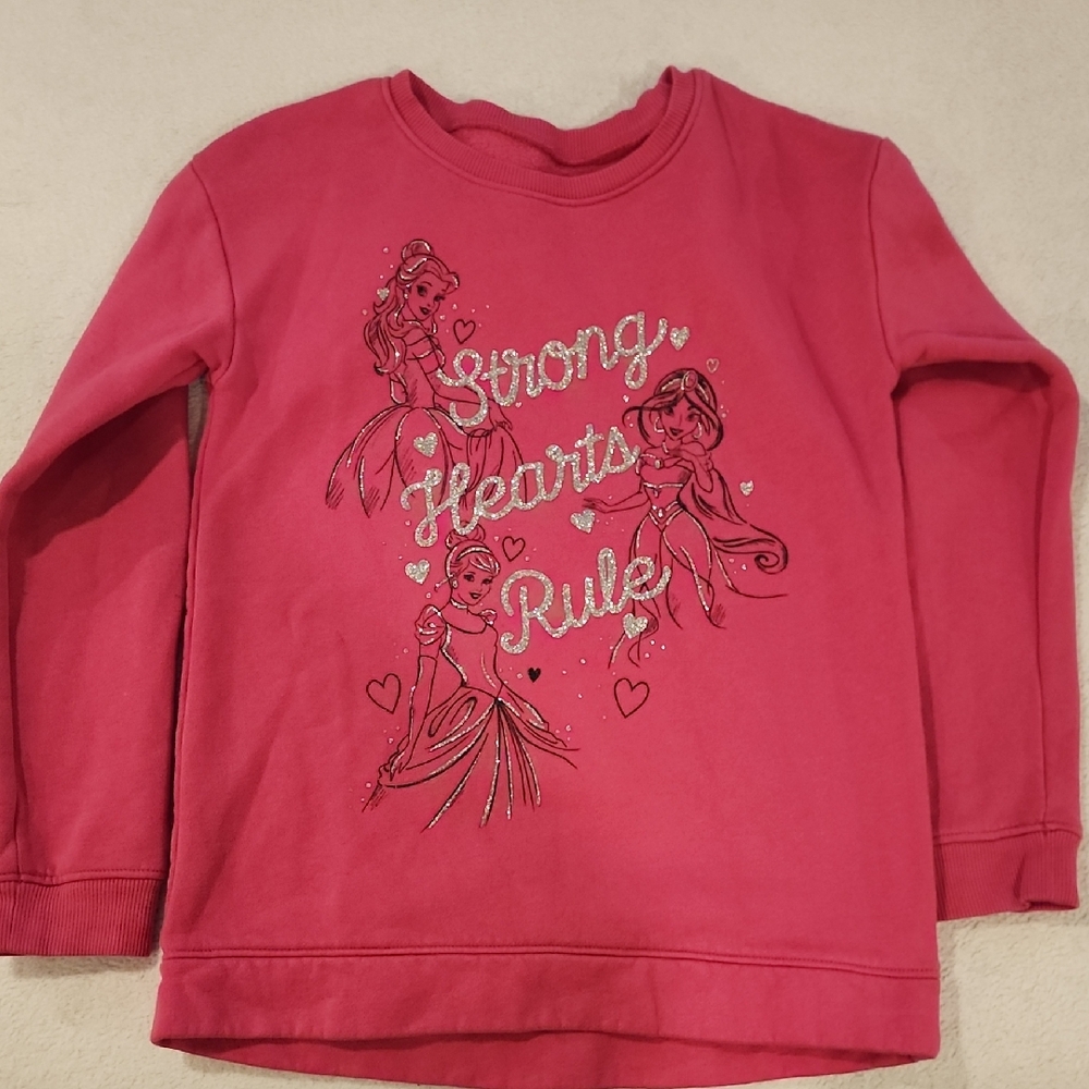 Disney Pink Sweatshirt with Princess Design
